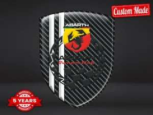 Fiat Abarth Badges Bombés Durable Max Stylé Pro Performance